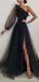 Querida pescoço ouro lantejoulas uma linha barato longo Evening Prom Dresses, Evening Party Prom Dresses, 12350