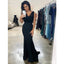 Simple Mermaid Black Cheap Long Bridesmaid Dresses Online,WG1354