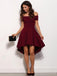 Off Shoulder Burgundy Cheap 2018 Homecoming Dresses Under 100, CM396