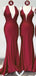 Simples Dusty Rose barato sereia longos dama de honra vestidos on-line, WG548