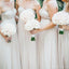 Sweetheart Ivory Chiffon Cheap Long Bridesmaid Dresses Online, WG255