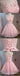 Rose Dos Ouvert en Dentelle de Perles Mignon Homecoming Robes de Bal Abordables de soirée Courte Robes de Bal, Parfait Robes de bal, CM320