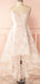 V Neck Dusty Pink Tulle Beaded Short Homecoming Dresses Online, Robes de bal courtes pas chères, CM845