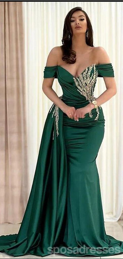 Querida pescoço ouro lantejoulas uma linha barato longo Evening Prom Dresses, Evening Party Prom Dresses, 12350