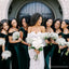 Emerald Green Mermaid Off Shoulder Cheap Long Bridesmaid Dresses,WG1585