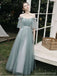 Mismatched Green A-line Cheap Long Bridesmaid Dresses Online,WG1266