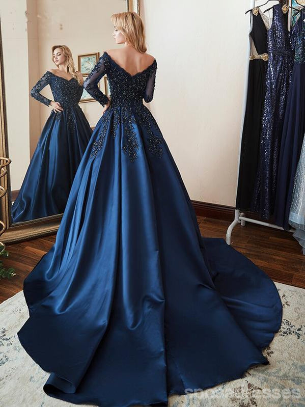 Querida pescoço ouro lantejoulas uma linha barato longo Evening Prom Dresses, Evening Party Prom Dresses, 12350