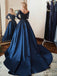 Querida pescoço ouro lantejoulas uma linha barato longo Evening Prom Dresses, Evening Party Prom Dresses, 12350