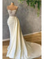 Light Champagne Sheath Spaghetti Straps Cheap Long Prom Dresses,12999