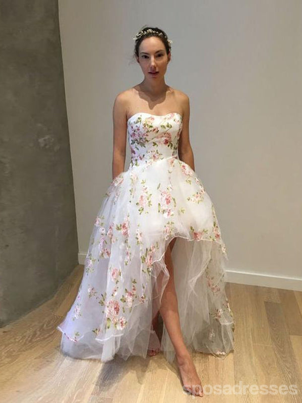 Floral Sweetheart Short Homecoming Dresses,Cheap Short Prom Dresses,CM930