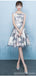 Floral Straps Short Homecoming Dresses,Cheap Short Prom Dresses,CM931