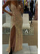 Sweetheart Neck Gold Sequin A-line Vestidos largos baratos del baile de fin de curso de la tarde, vestidos del baile de fin de curso del partido de tarde, 12350