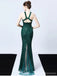 Querida pescoço ouro lantejoulas uma linha barato longo Evening Prom Dresses, Evening Party Prom Dresses, 12350