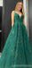 Sweetheart Neck Gold Sequin A-line Vestidos largos baratos del baile de fin de curso de la tarde, vestidos del baile de fin de curso del partido de tarde, 12350