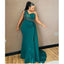 Emerald Green Mermaid One Shoulder Cheap Long Bridesmaid Dresses,WG1384