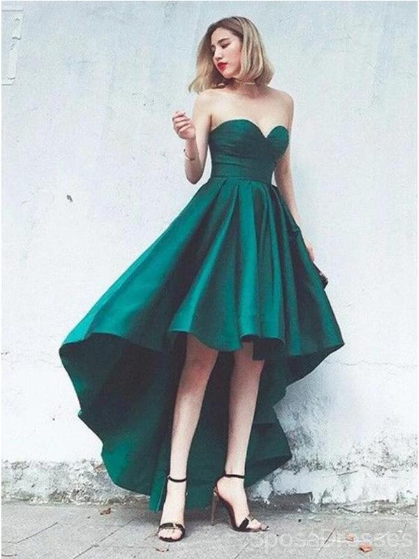 Simple Emerald Green High Low Simple Cheap Short Homecoming Dresses Online, Cheap Short Prom Dresses, CM829