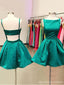 Arrières robes de retour au foyer d'Emerald Green ouvertes bon marché courtes, CM448