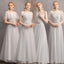 Light Gray Floor Length Incompatíveis Baratos de Bridesmaid Online, WG545