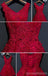 Deux Bretelles de Dentelle Rouge beaucoup de Perles Homecoming Robes de Bal bon marché Robes de bal, CM265