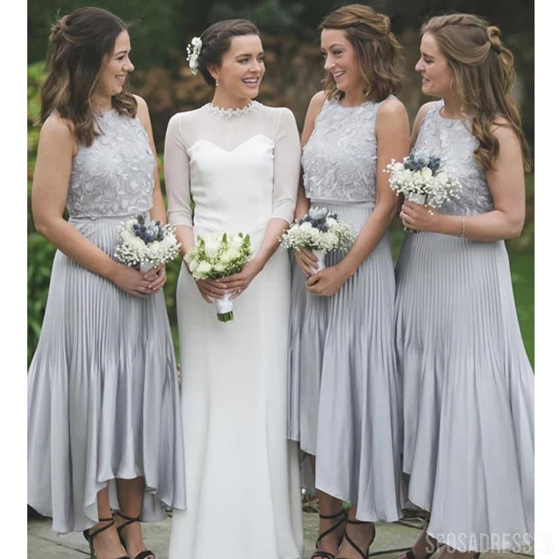 Lace High Low Bridesmaid Dresses Online, Cheap Bridesmaids Dresses, WG729