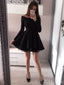 Long Sleeves Off Shoulder Short Cheap Homecoming Dresses Online, CM700