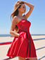 Querida Simples Vermelho Barato Curto Homecoming Vestidos Online, CM711