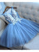 V Neck Grey Cheap Short Homecoming Dresses Online, CM687