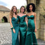 Mismatched Green Mermaid Sleeveless Cheap Long Bridesmaid Dresses Online,WG1248