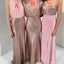 Mismatched V Neck & Halter & Sweetheart Long Bridesmaid Dresses Online, WG884