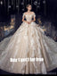 Off Shoulder Bling A-line Luxurious Wedding Dresses Online, Popular Bridal Dress, WD674