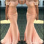 Simples Dusty Rose barato sereia longos dama de honra vestidos on-line, WG548