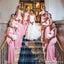 Mismatched Pink Mermaid Cheap Long Bridesmaid Dresses Online,WG1527