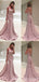 Pink Mermaid Straps Backless Party Prom Dresses, Dance Dresses 2021,Prom Dresses Stores,12530