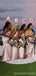 Mismatched Mermaid Pink High Slit Long Bridesmaid Dresses Online, WG1147