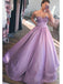 Sweetheart A-line Ball Gown Lilas Evening Prom Dresses, Cheap Custom Sweet 16 robes, 18468