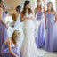 Purple Sweetheart Sleeveless Chiffon Long Bridesmaid Dresses Online, WG807