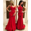 Mismatched Red Mermaid Cheap Long Bridesmaid Dresses,WG1367