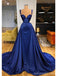 Querida pescoço ouro lantejoulas uma linha barato longo Evening Prom Dresses, Evening Party Prom Dresses, 12350