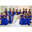 Mermaid Royal Blue Mismatched Mermaid Cheap Bridesmaid Dresses Online, WG656