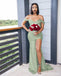 Sexy Mermaid Sage Green Mismatched Long Bridesmaid Gown Online, WG950