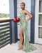 Sexy Mermaid Sage Green Mismatched Long Bridesmaid Gown Online, WG950