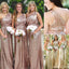 Sexy Sheath One Shoulder Sequin Long Bridesmaid Dresses Online, WG881