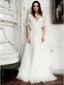 1/2 Long Sleeves Cheap Beach Wedding Dresses Online, Cheap Bridal Dresses, WD662