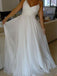 Spaghetti Straps A-line Cheap Simple Wedding Dresses Online, WD343