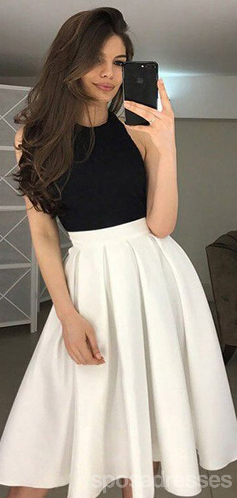 Simple Halter Backless Short Homecoming Dresses Online, Cheap Short Prom Dresses, CM862