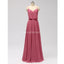 Esparguete Correia Chiffon rosa empoeirado Vestidos De Dama de Honor Baratos Online, WG600