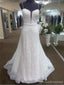 Spaghetti Straps Lace Mermaid Organza Cheap Wedding Dresses Online, Cheap Bridal Dresses, WD640