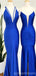 Mismatched Royal Blue Mermaid Spaghetti Straps Long Bridesmaid Dresses Gown Online,WG1116