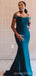 Sexy Mermaid Teal Off The Shoulder Sweetheart Long Bridesmaid Dresses Gown,WG1055